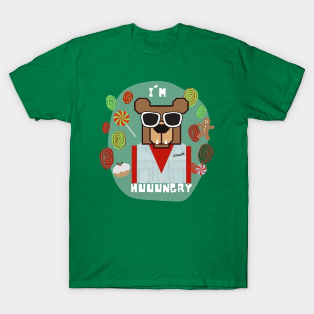 Chuck is Hungry T-Shirt by MidMod